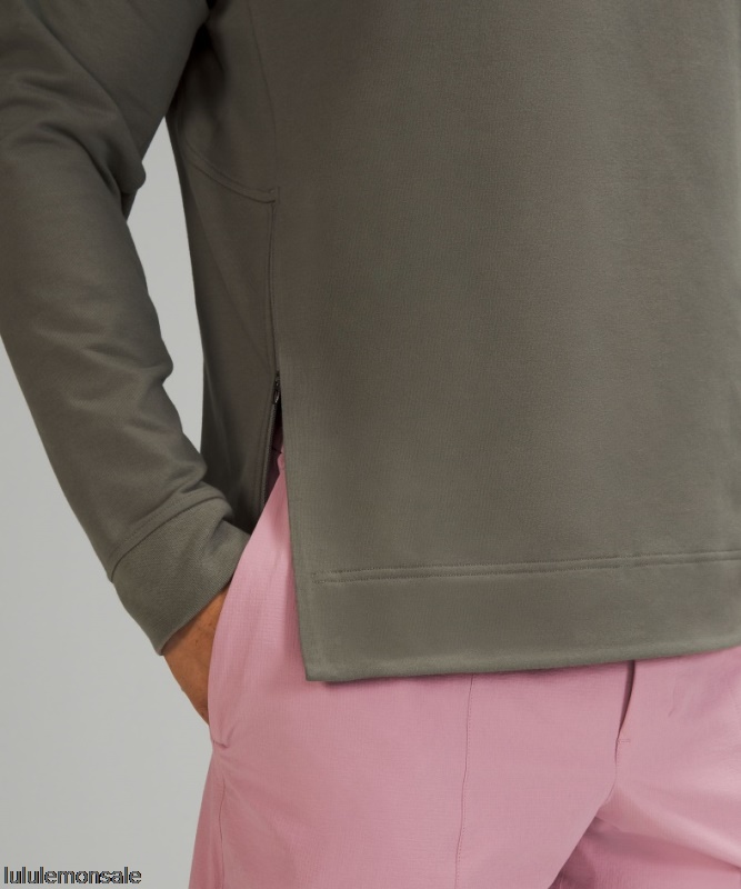 Lululemon Deutschland DELULU658 | Lululemon Deutschland Grey Sage City Sweat Crew